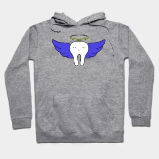 Cute Molar Angel illustration - for Dentists, Hygienists, Dental Assistants, Dental Students and anyone who loves teeth by Happimola Hoodie